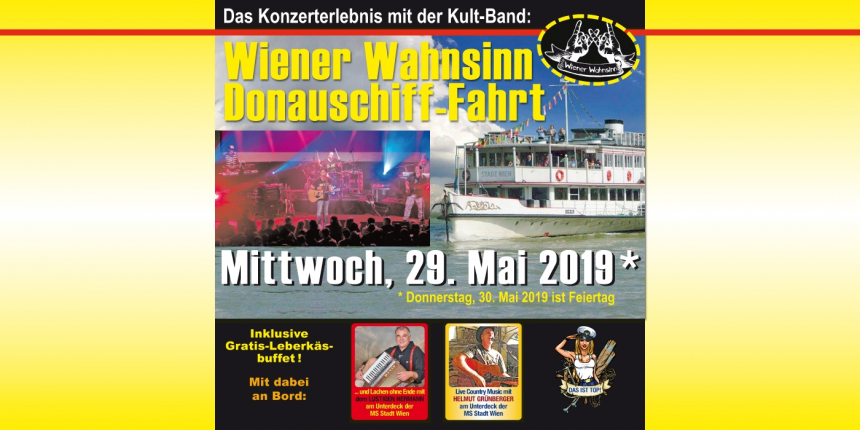 Wiener Wahnsinn Donauschiff-Fahrt © TOP Tulln