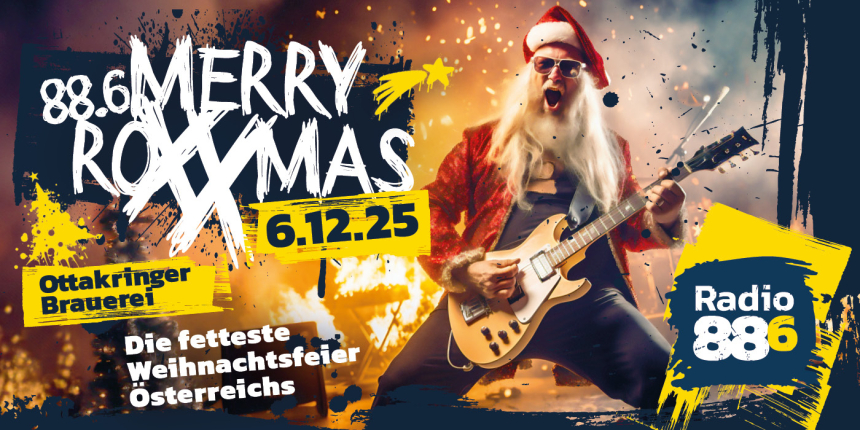 Merry Roxxmas 2025 1400x700 © RadioCom Vertriebs- und Beteiligungsgesellschaft mbH