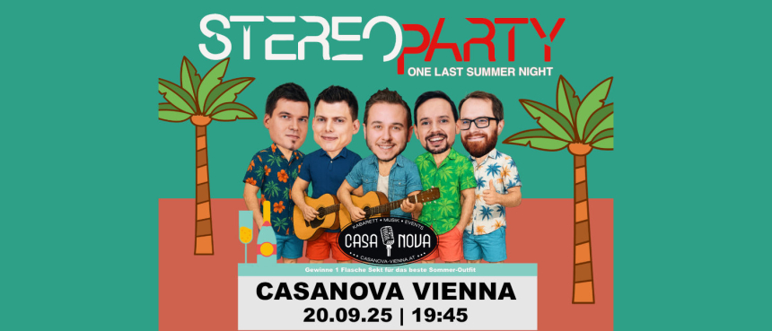 Stereoparty One Last Summer Night CasaNova 1500x644 © Punch Veranstaltungs GmbH